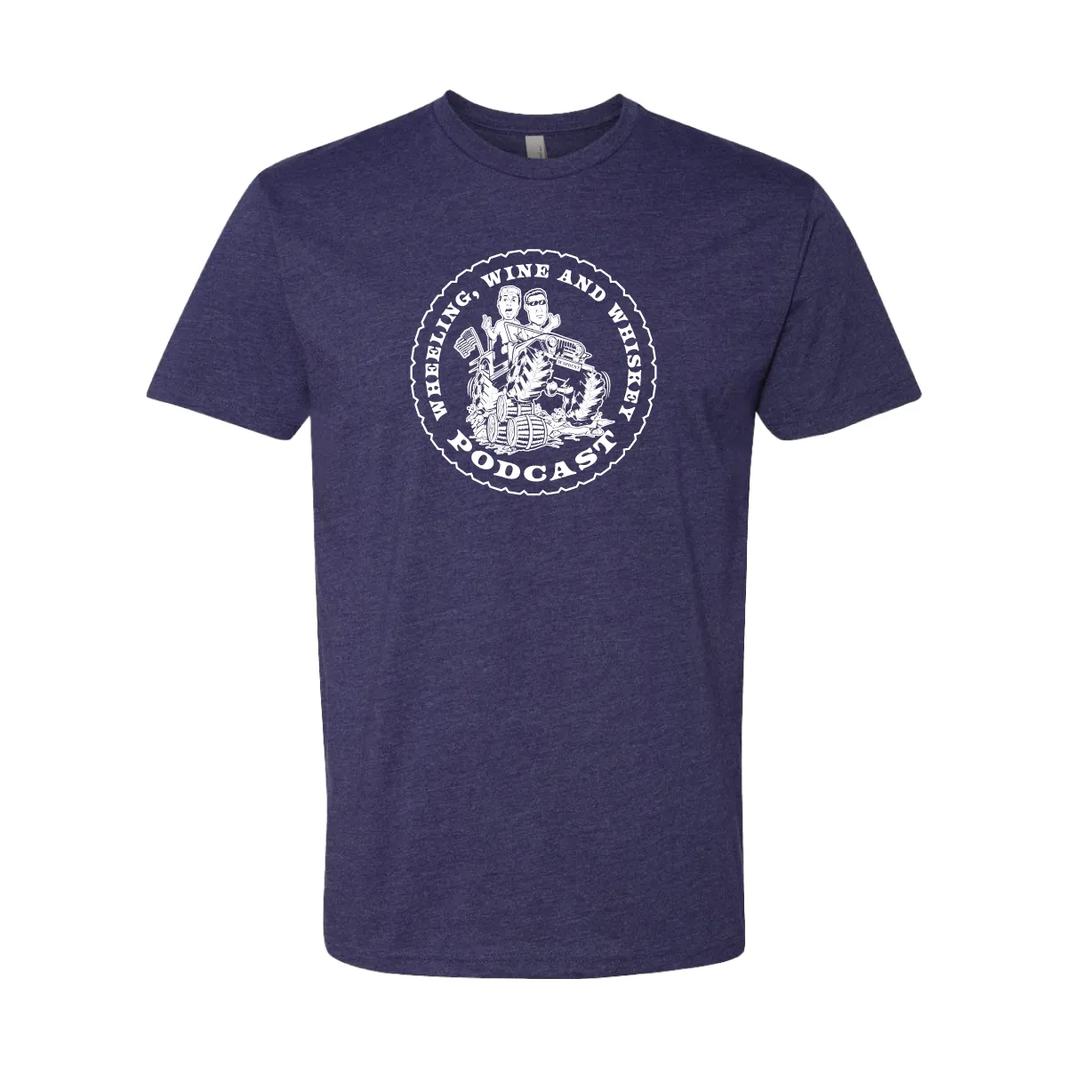 Wheeling Wine and Whiskey - MONOCHROME white - TEE