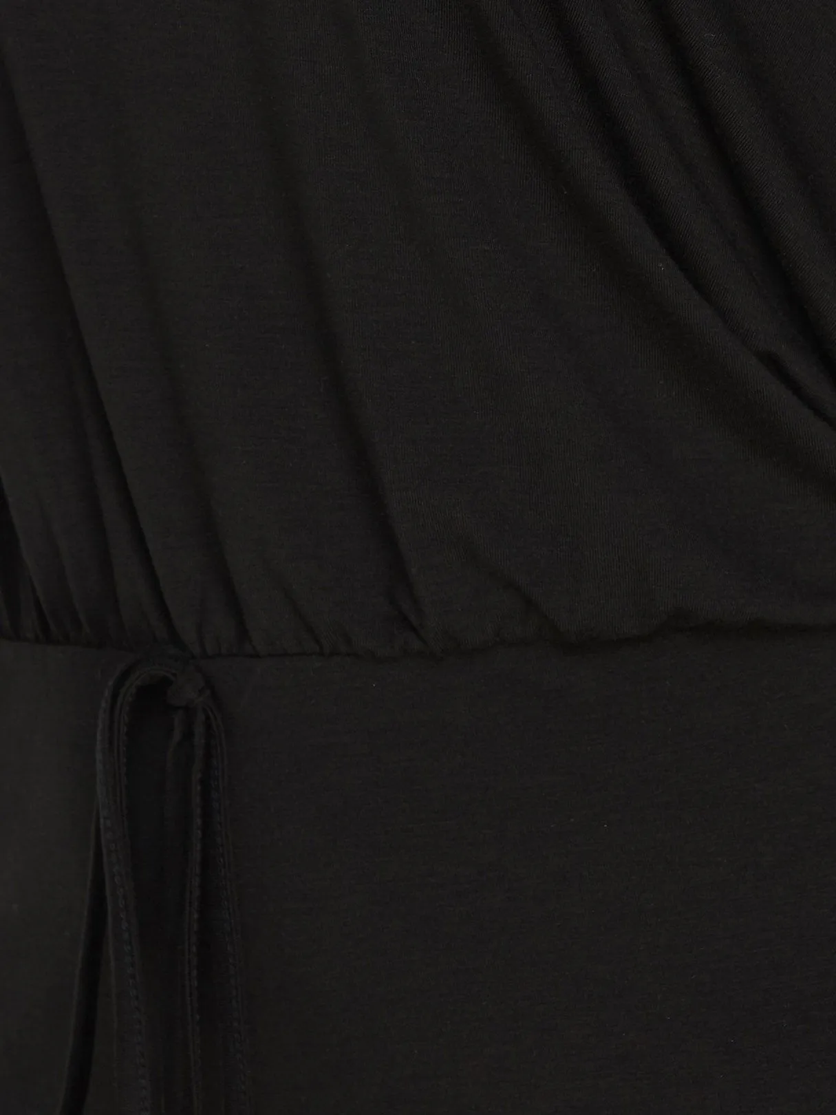 Wholesale Black One Shoulder Long Sleeve Plain Mini Dresses