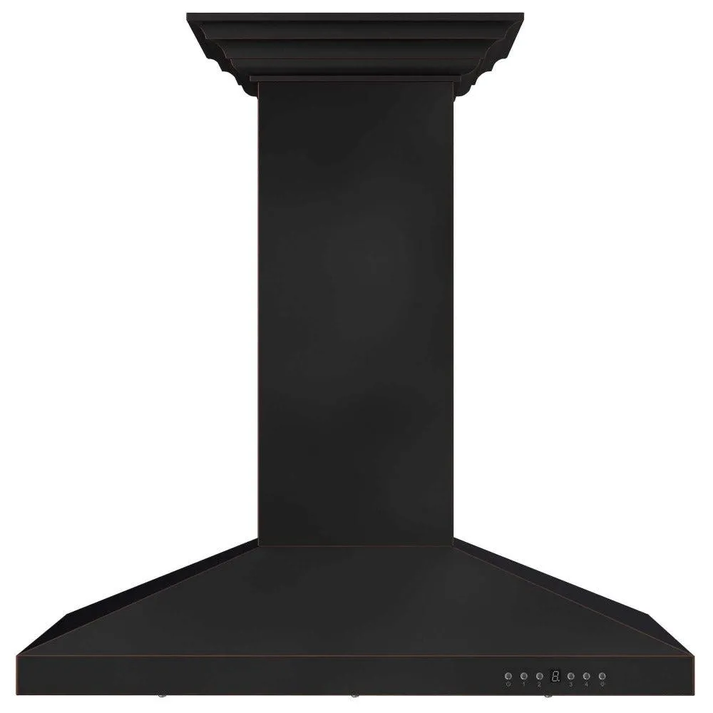 ZLINE 36 in. Designer Series Oil-Rubbed Bronze Island Mount Range Hood (8KL3iB-36)